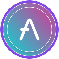 Aave Polygon AAVE logo Aave Polygon AAVE crypto logo