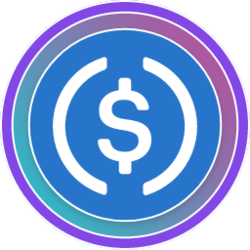 Aave Polygon USDC crypto logo