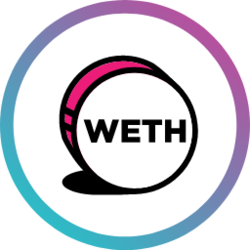 Aave WETH logo Aave WETH crypto logo