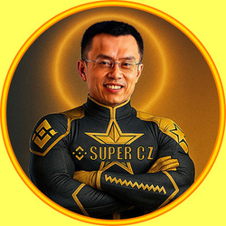 Binance Super CZ logo Binance Super CZ crypto logo