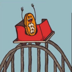 Bitcoin Roller Coaster Guy crypto logo
