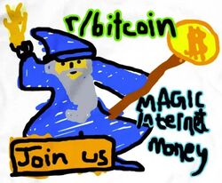 Bitcoin Wizards coin logo