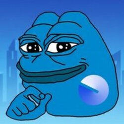 Blue Pepe logo Blue Pepe crypto logo