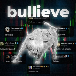 BULLIEVE logo BULLIEVE crypto logo