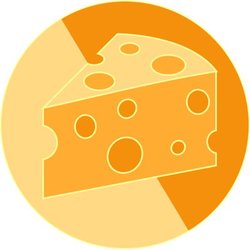 Cheese coin logo