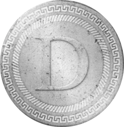 Denarius logo Denarius crypto logo
