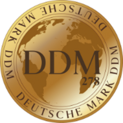 Deutsche Mark logo Deutsche Mark crypto logo