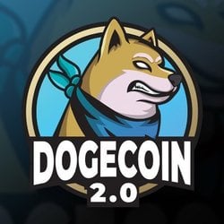 Dogecoin 2.0 logo Dogecoin 2.0 crypto logo