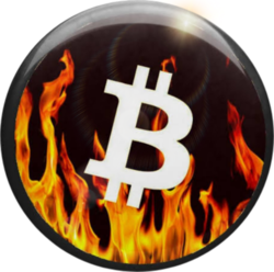 Fire Bitcoin crypto logo