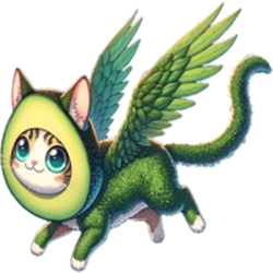 Flying Avocado Cat crypto logo