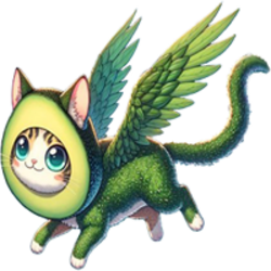 Flying Avocado Cat logo Flying Avocado Cat crypto logo
