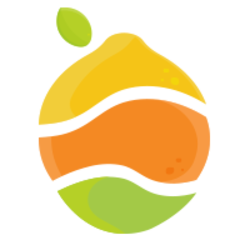 Fruit coin logo