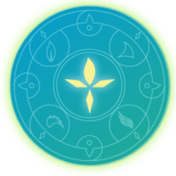 Genesis Particle logo Genesis Particle crypto logo