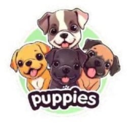I love puppies coin logo