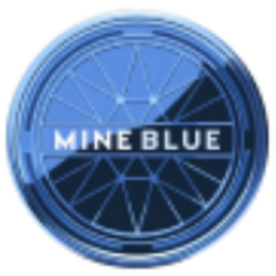 Mine Blue logo Mine Blue crypto logo
