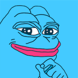 Pepe But Blue logo Pepe But Blue crypto logo