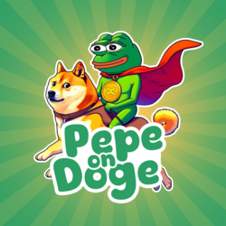 Pepe on Doge crypto logo