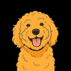 Samson the Goldendoodle logo Samson the Goldendoodle crypto logo