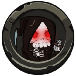 skull with ripped hood logo skull with ripped hood crypto logo