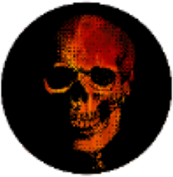 Skull logo Skull crypto logo